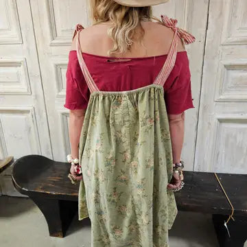 Petals and Peppermint Dress - 100% Cotton