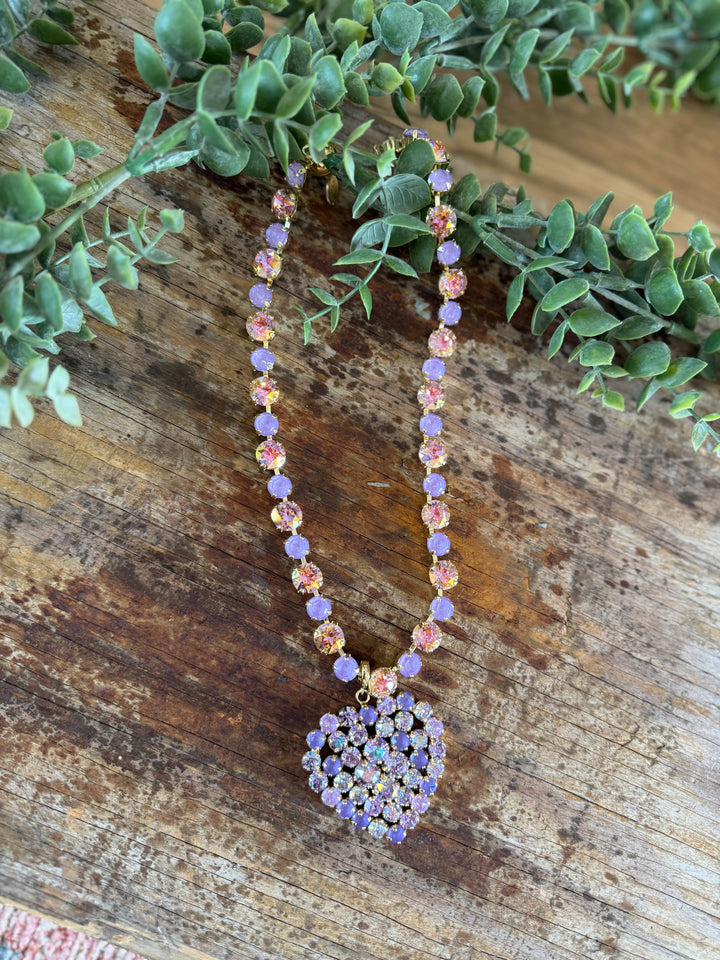 WAFA Heart Necklace - Lavender