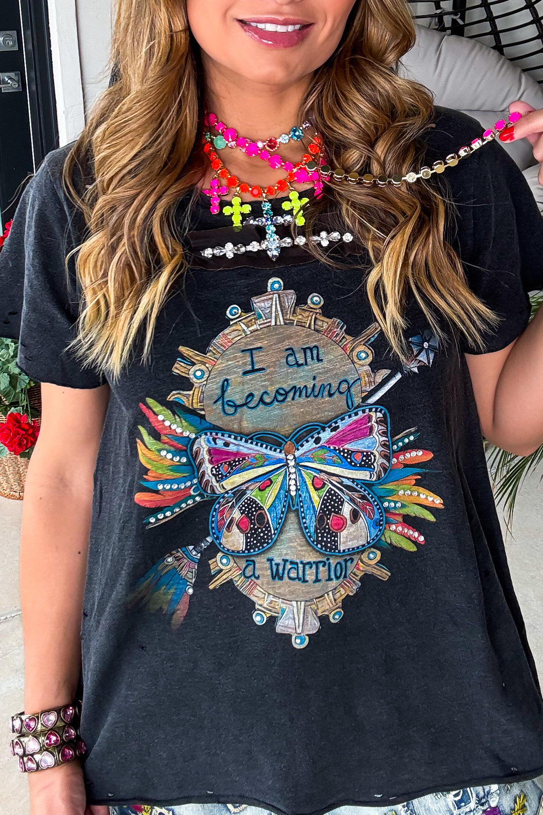 I am Becoming a Warrior Tee - 100% Cotton - Made in USA