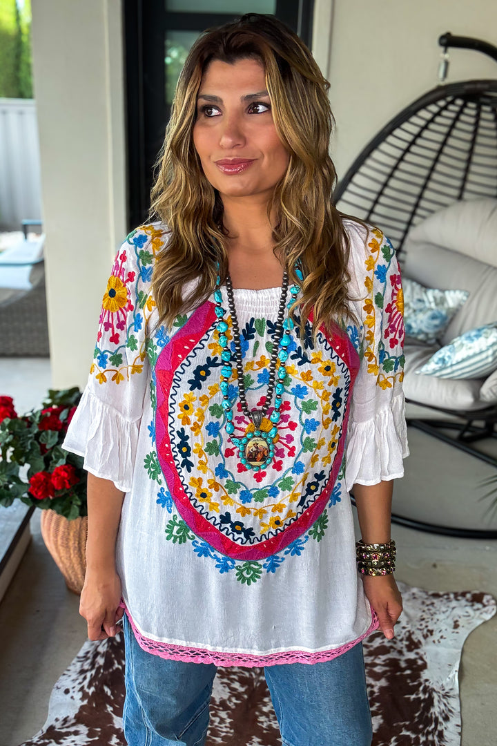 AHB EXCLUSIVE: Sweet Talker Tunic - White