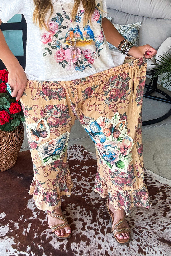 Butterfly and Roses Bloomers - Oversized Stretch - 100% Cotton