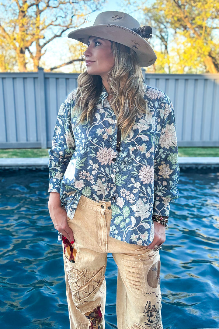 Wildflower Prairie Button-Up - 100% Cotton