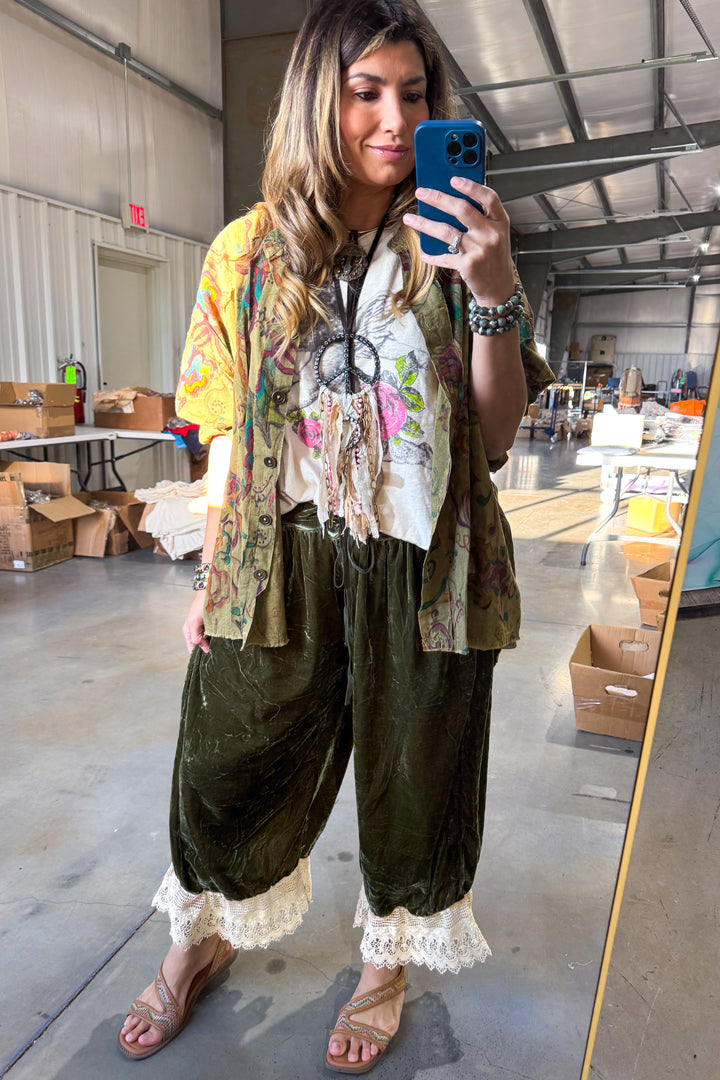 Vintage Romance Bloomers - Olive