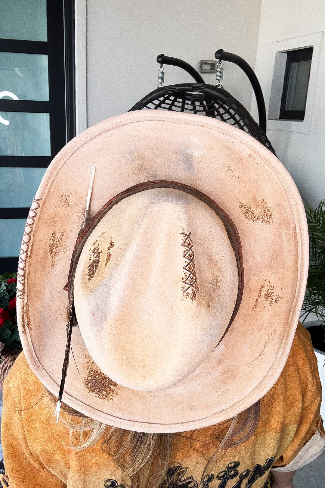 PRE ORDER: Desert Outlaw Distressed Hat - Handmade - Made in USA