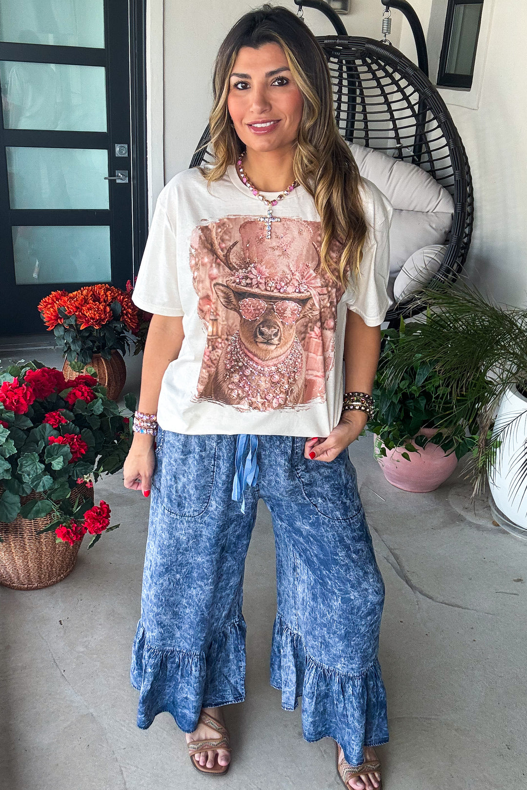 Holly Jolly Winter Buck - 100% Cotton