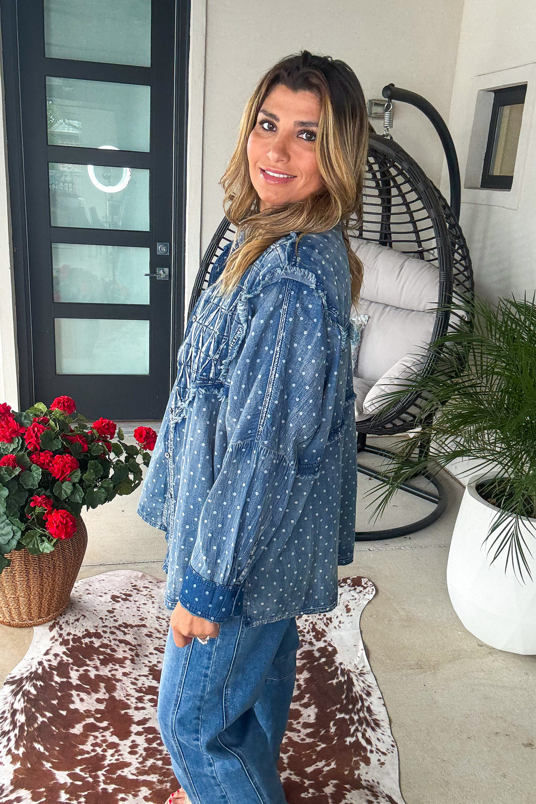 PRE ORDER: Starlight Patchwork Denim Shirt - 100% Cotton