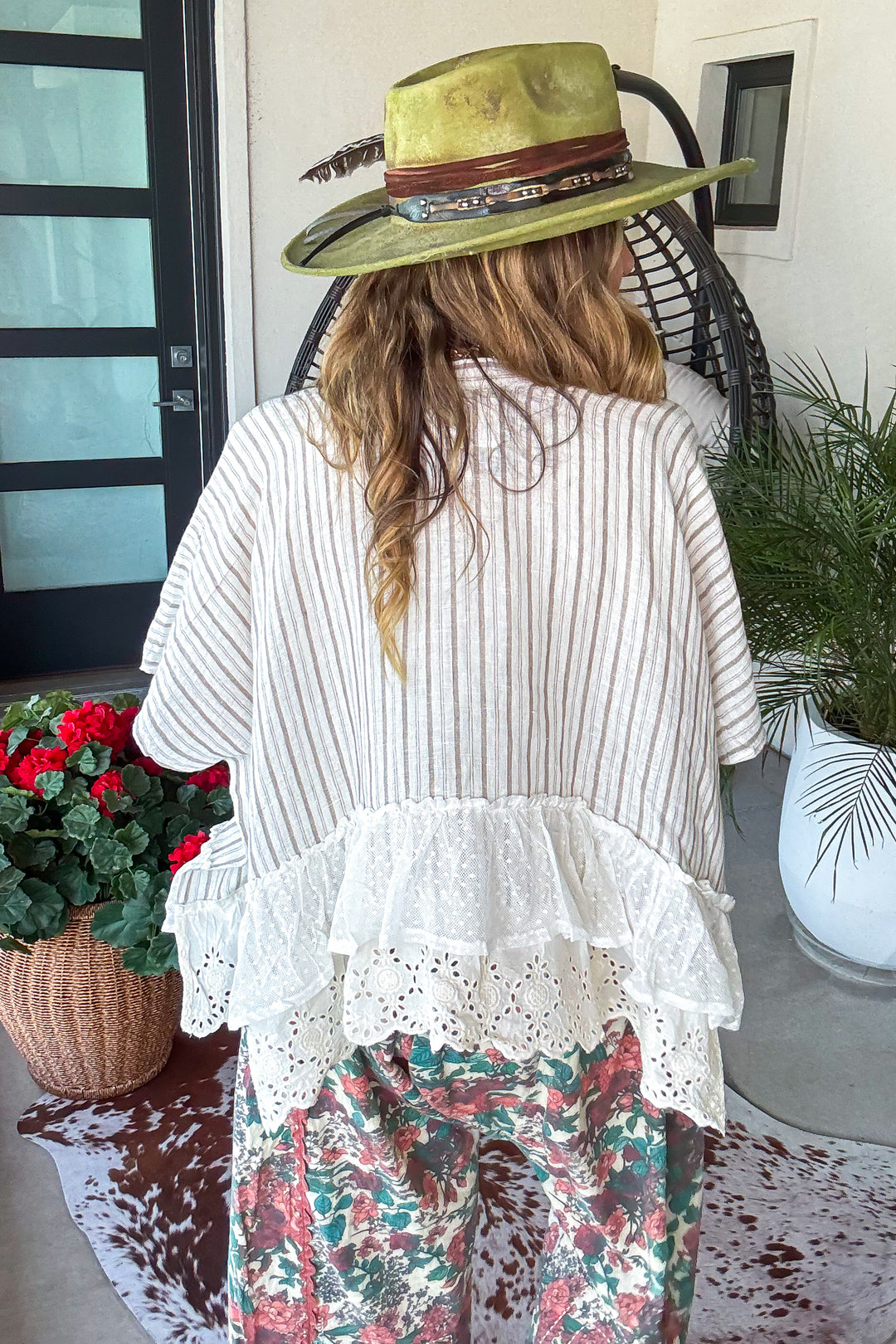 Tied And True Top - 100% Linen - Natural