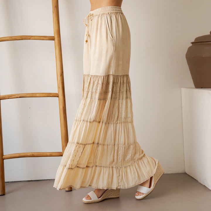 Chai Breeze Bell Pants - Latte