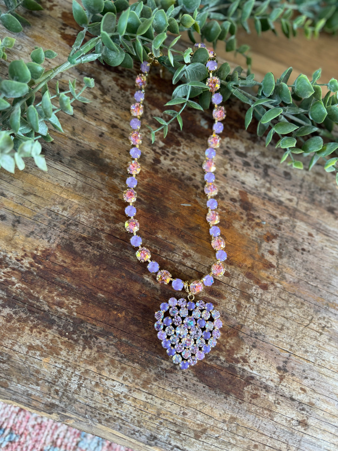 WAFA Heart Necklace - Lavender