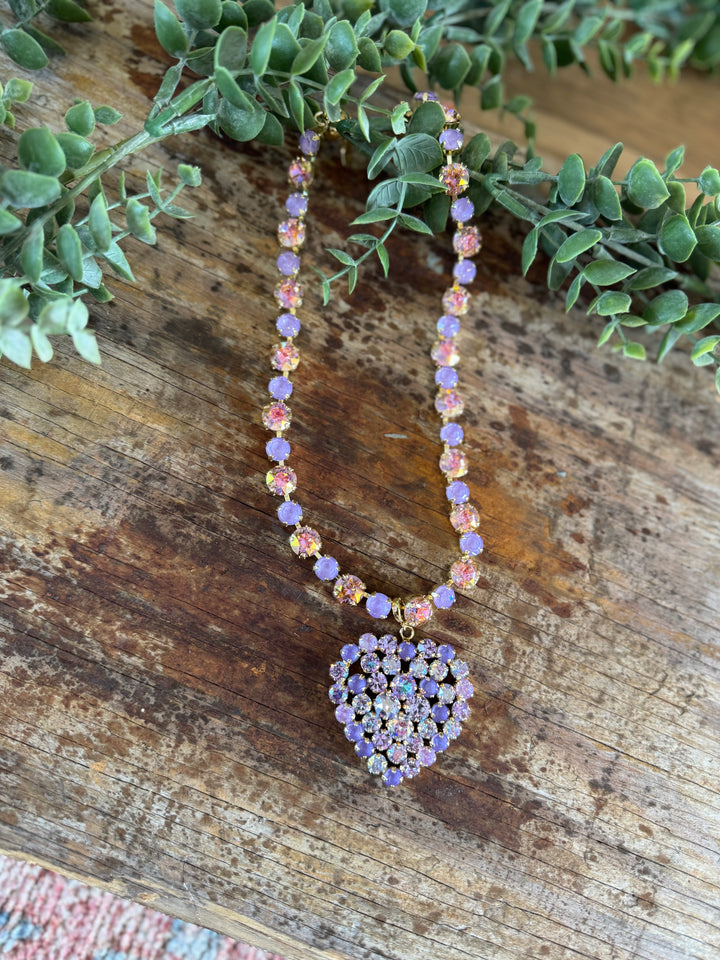 WAFA Heart Necklace - Lavender