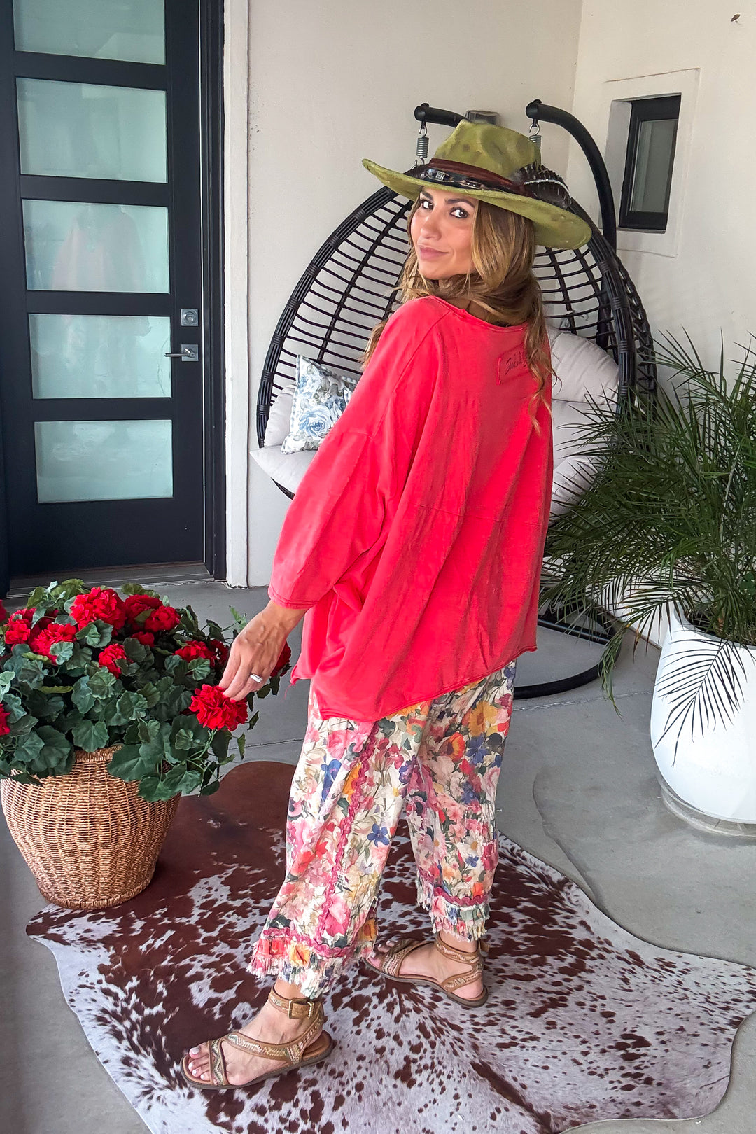 Beyond The Moon Oversized Top - Watermelon