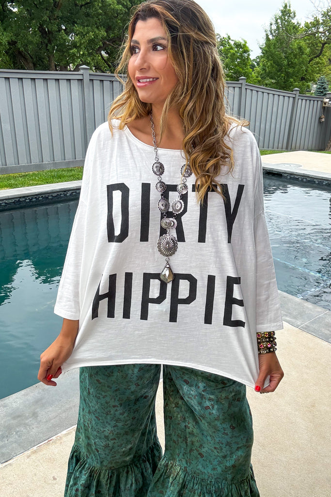 PRE ORDER: Dirty Hippie Oversized Top - 100% Cotton
