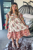 Blush Cottage Bloom Dress - 100% Cotton