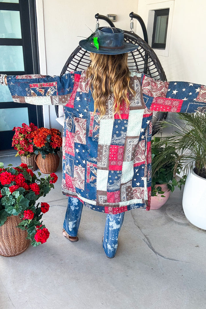 Stars and Stripes Forever Duster - Patch - 100% Cotton