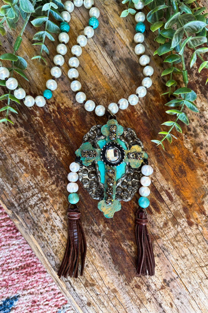 HANDMADE - Cross Necklace - Jaded Gypsy