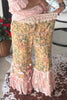 PRE ORDER: Boho Floral Lace Pants Elastic Waist - 100% Cotton - RESTOCK