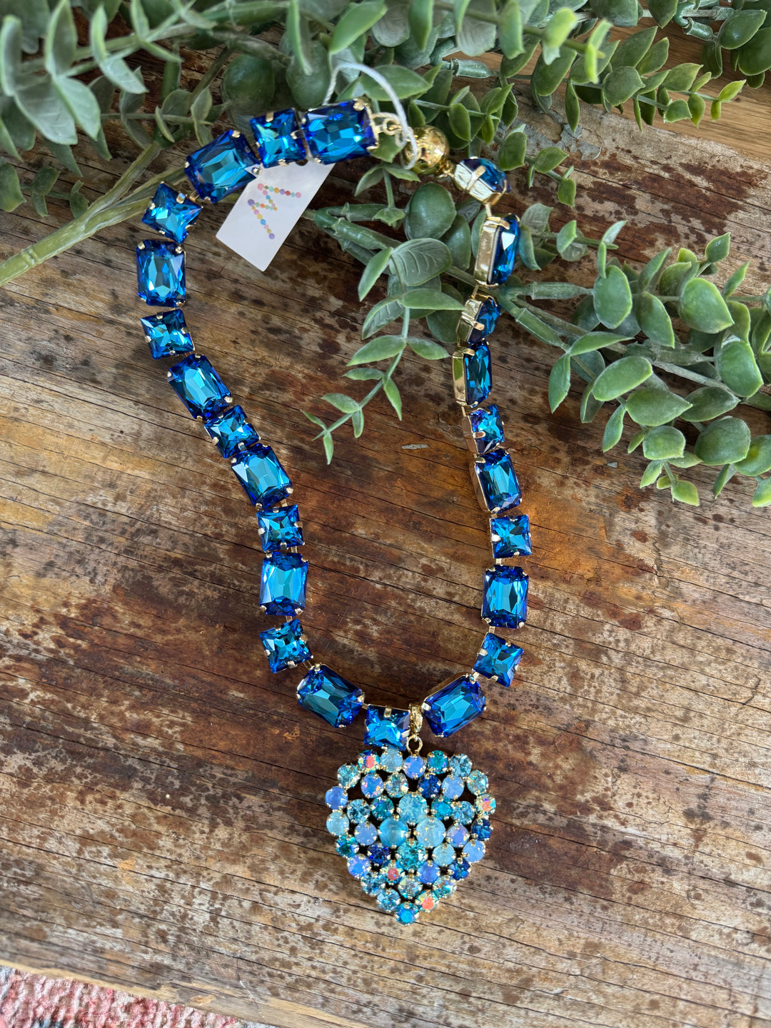 WAFA Heart Necklace - Blue