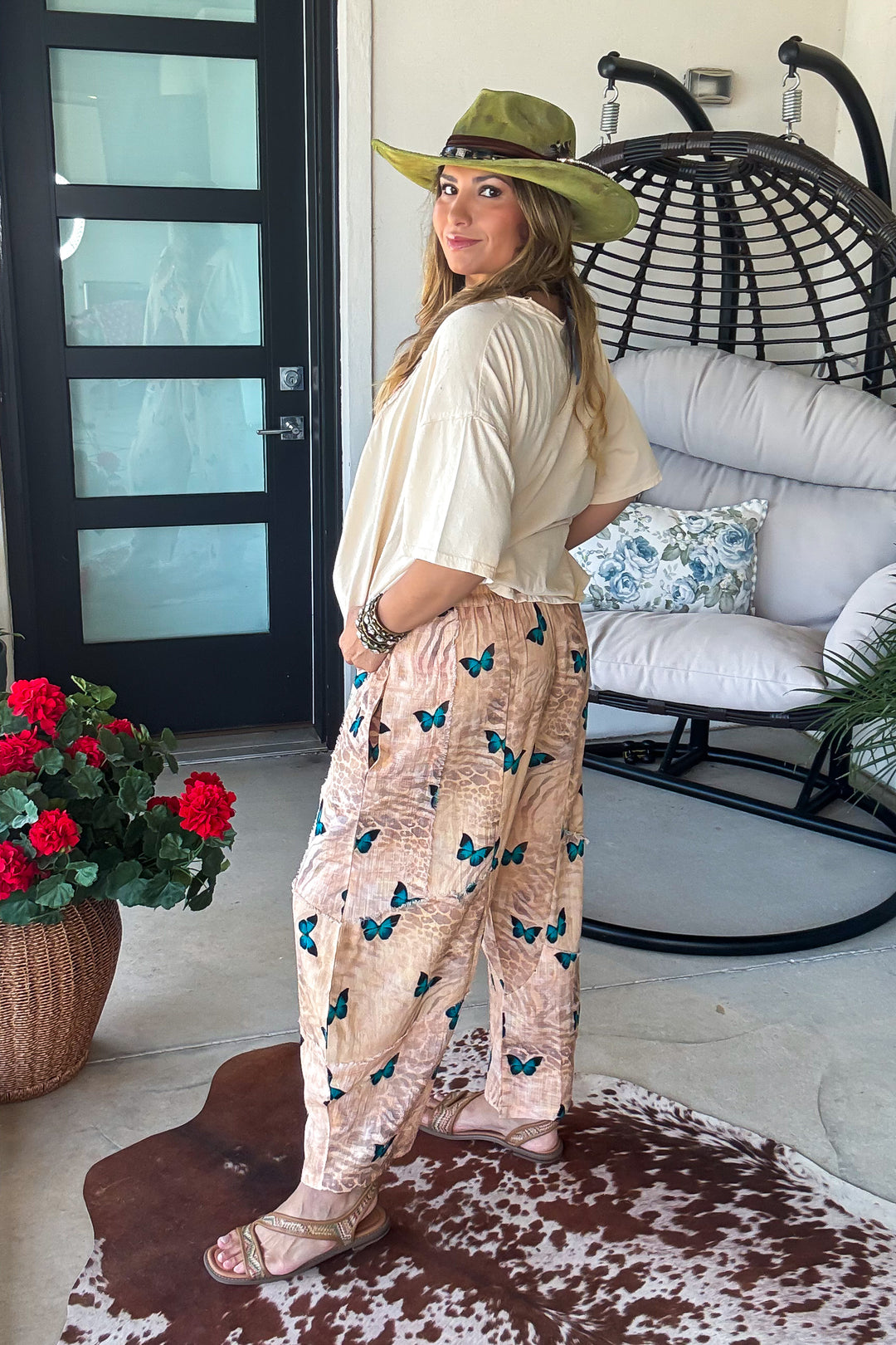 Butterfly Harem Pants - 100% Cotton
