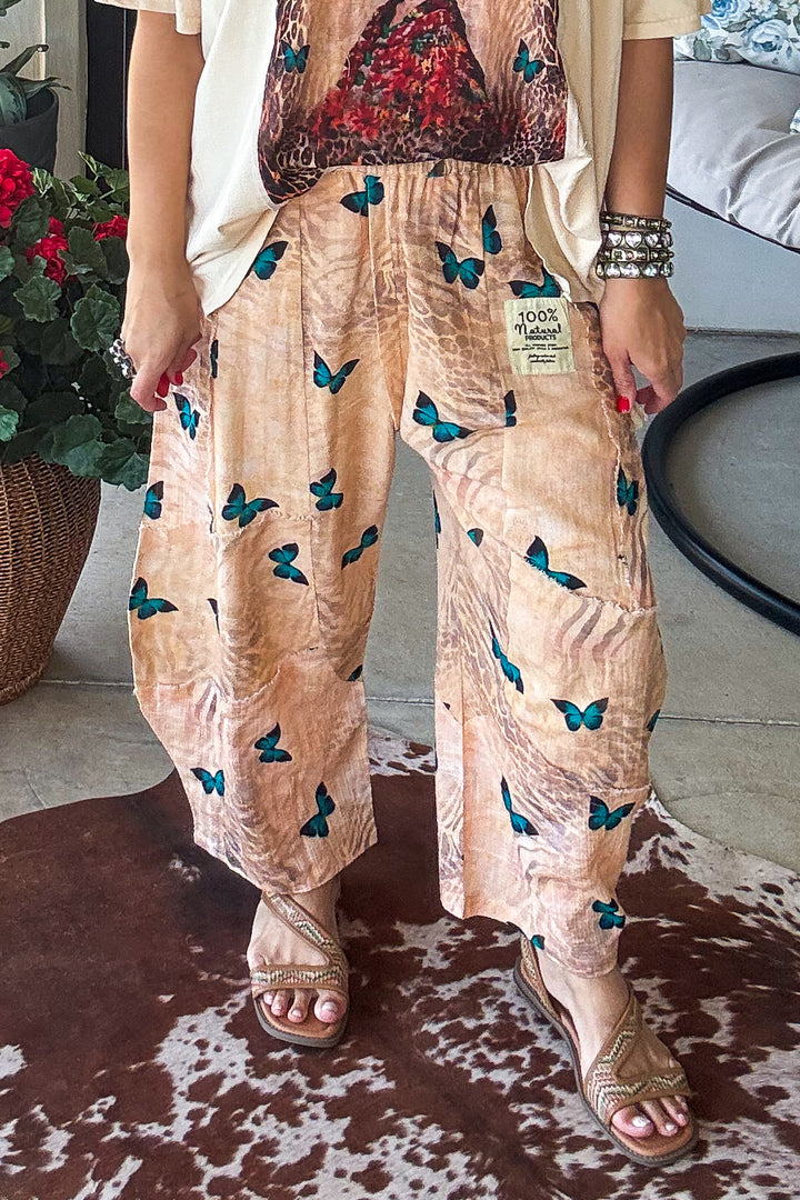 Butterfly Harem Pants - 100% Cotton