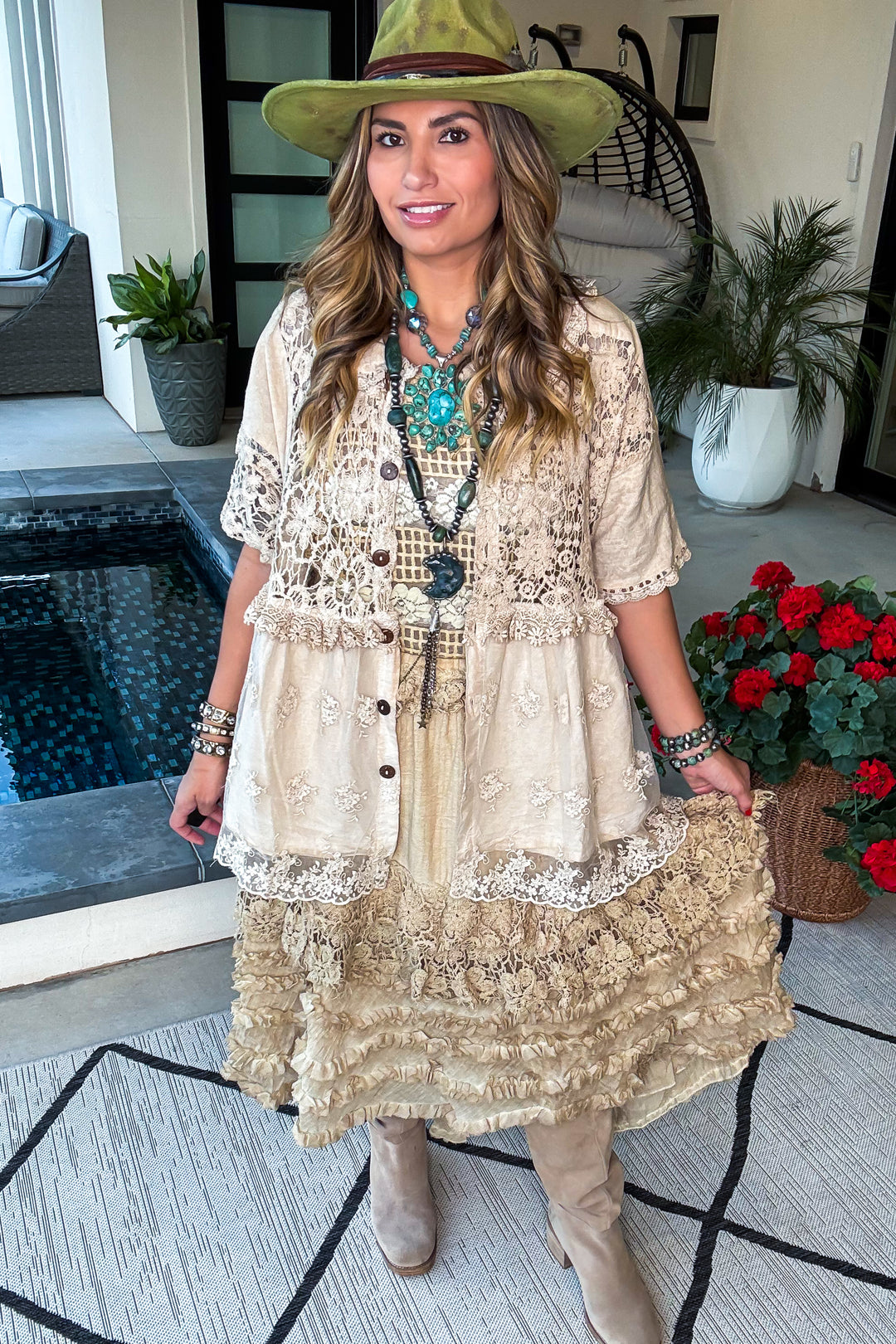 Serene Sands Skirt - Sheer - 100% Cotton