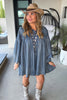 Wild Soul Oversized Denim Dress -  100% Cotton
