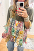 PRE ORDER: Getaway Garden Blouse - Gravel