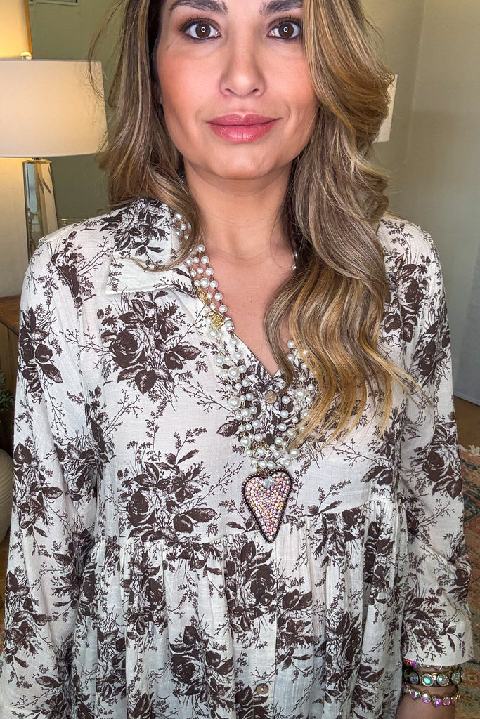 Flowing with Efficiency Tunic - Beige-Mocha