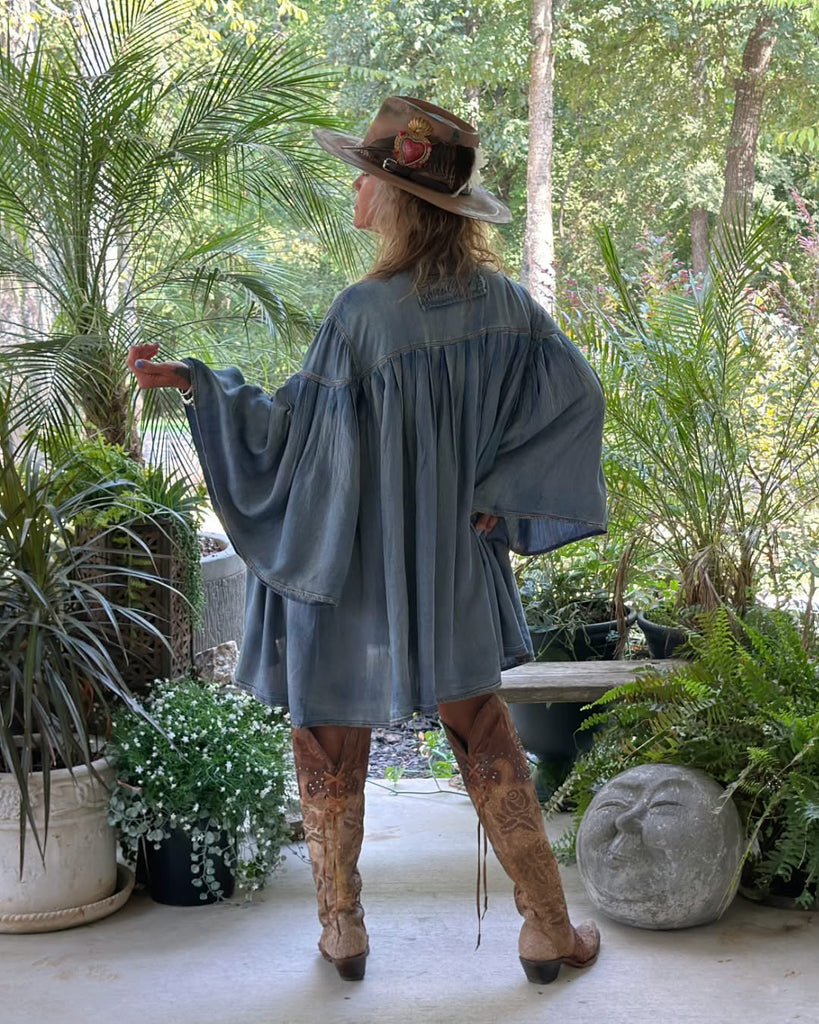 Wild Soul Oversized Denim Dress -  100% Cotton