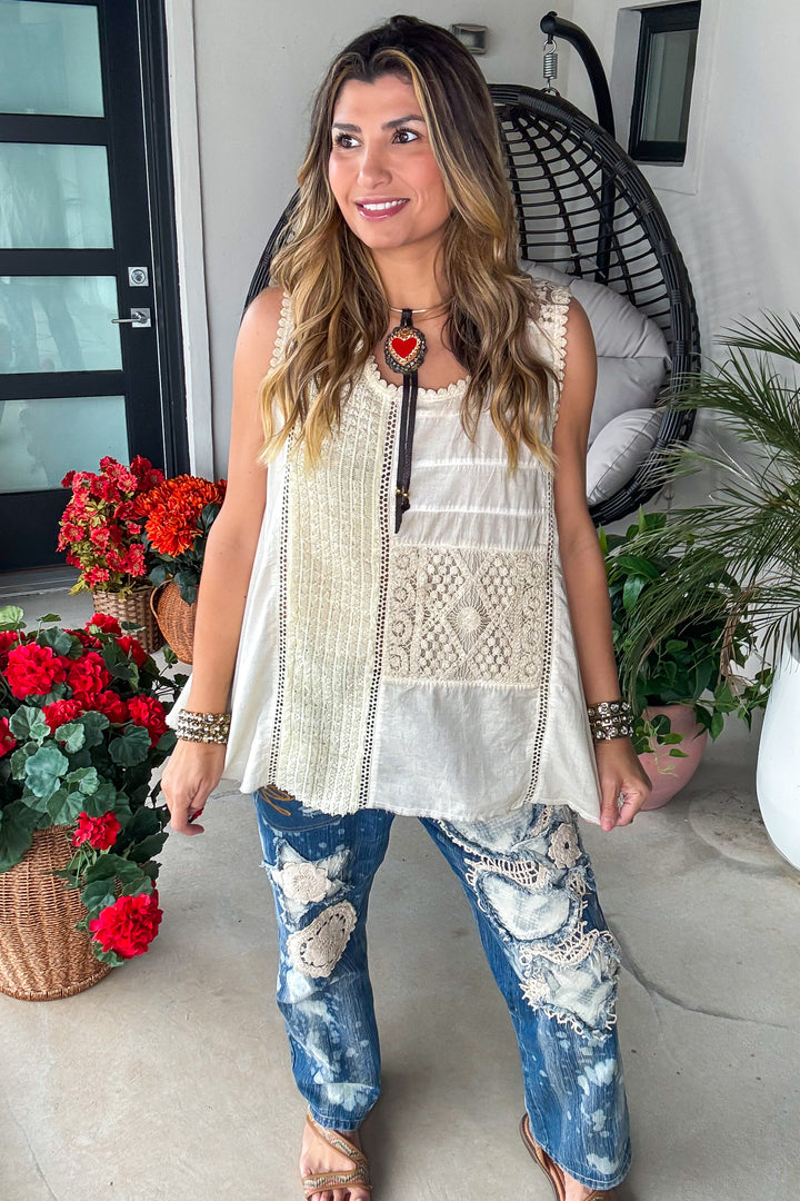 Simple Treasures Tank - Tea