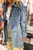 Starlight Patchwork Denim Shirt - 100% Cotton