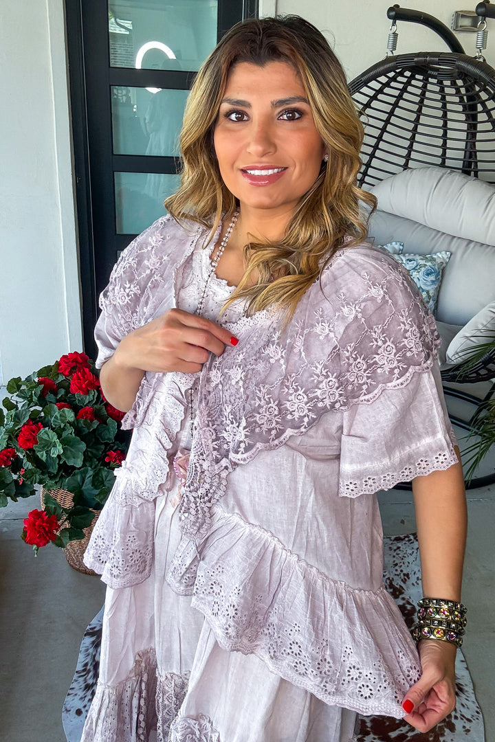 Little Lovely Lace Cardigan - 100% Cotton