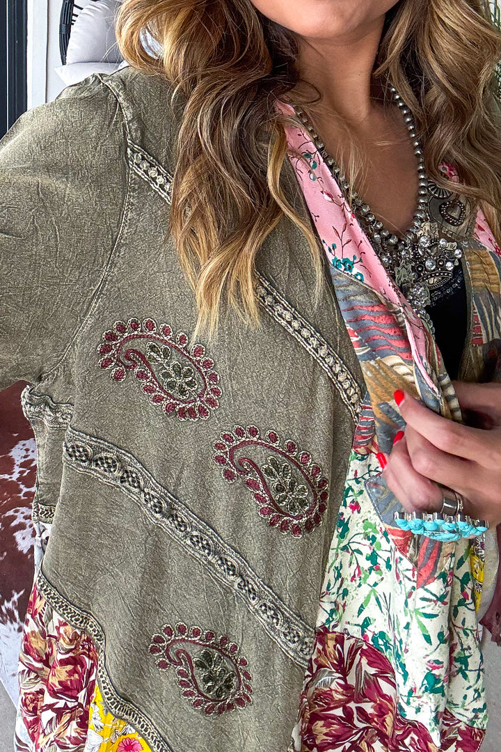 Beautiful Luck Cardigan  - Gravel