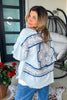 Faded Whispers Button Down Shirt - 100% Cotton - Denim 