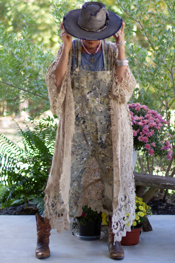 Whispering Lace Crochet Duster - 100% COTTON - MADE IN USA