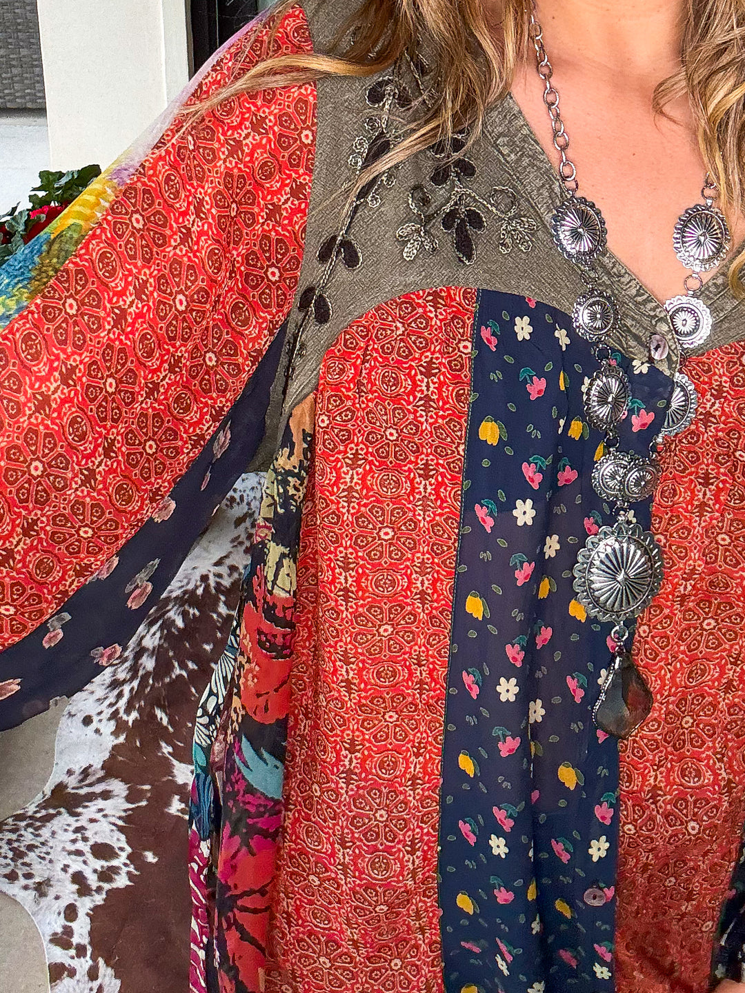 Along The Way Blouse - Gravel - SALE