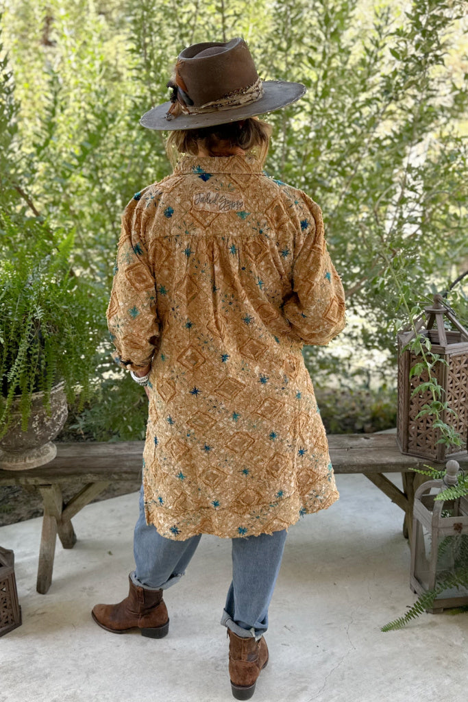 PRE ORDER: Golden Mesa Handmade Embroidered Tunic - 100% Cotton