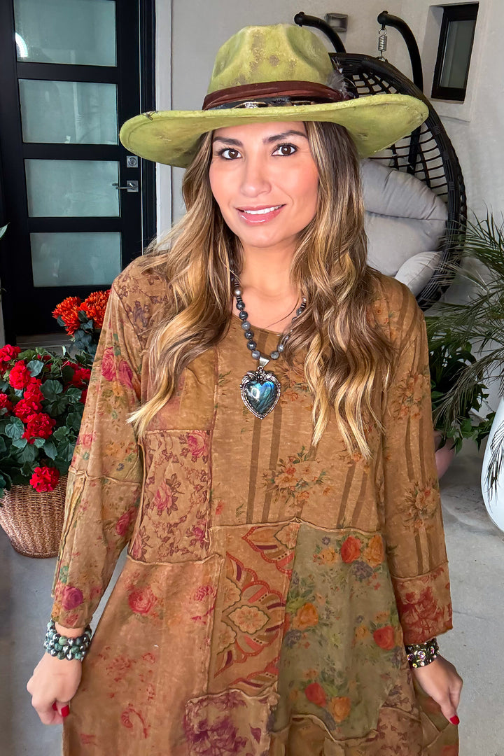 Patchwork Dream Dress - Fall Colors - 100% Cotton
