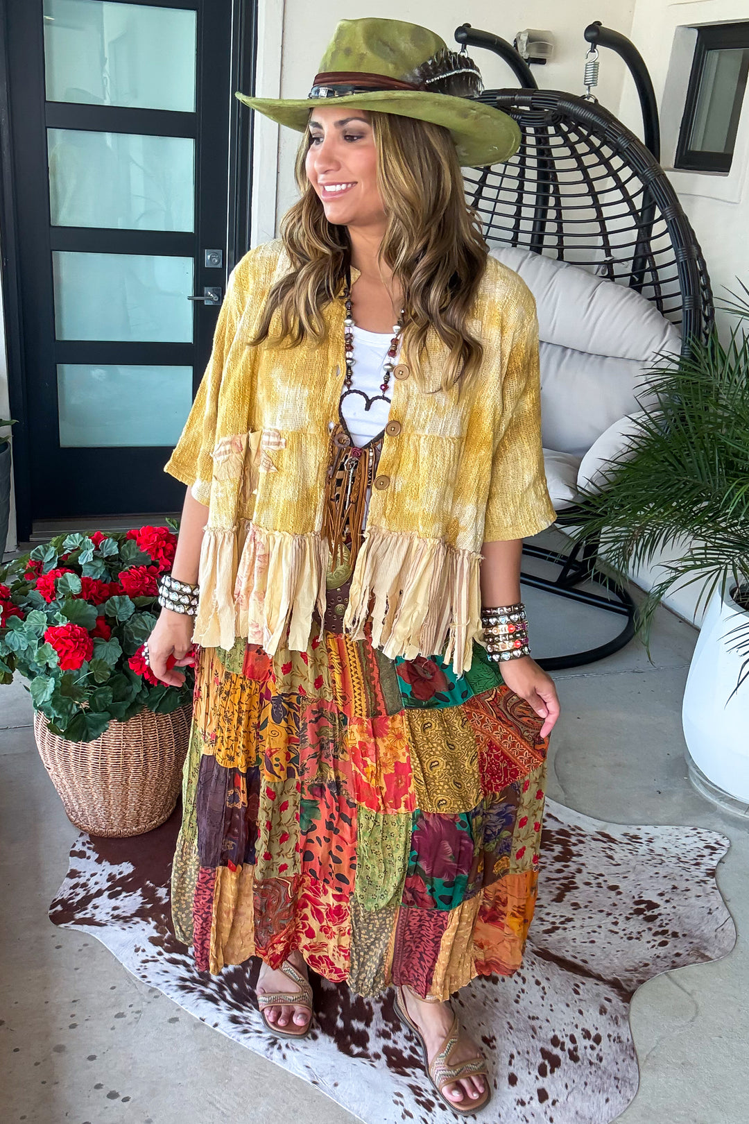 Dreaming Of Tomorrow Elastic Waist Maxi Skirt - Camel