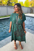 Chief Joseph Midi Dress - 100% Cotton - Green
