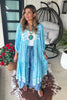 Willow Whips Kimono - Cyan Blue