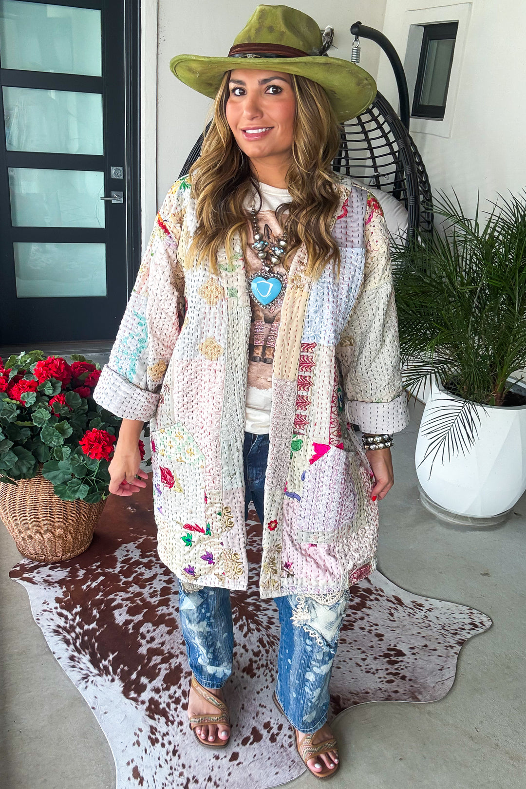 Timeless Spark Kimono - 100% Cotton  Beige