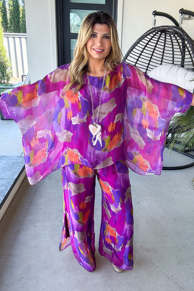 PRE ORDER: A Rush Of Radiance Silk Stretch Top – Made in Italy