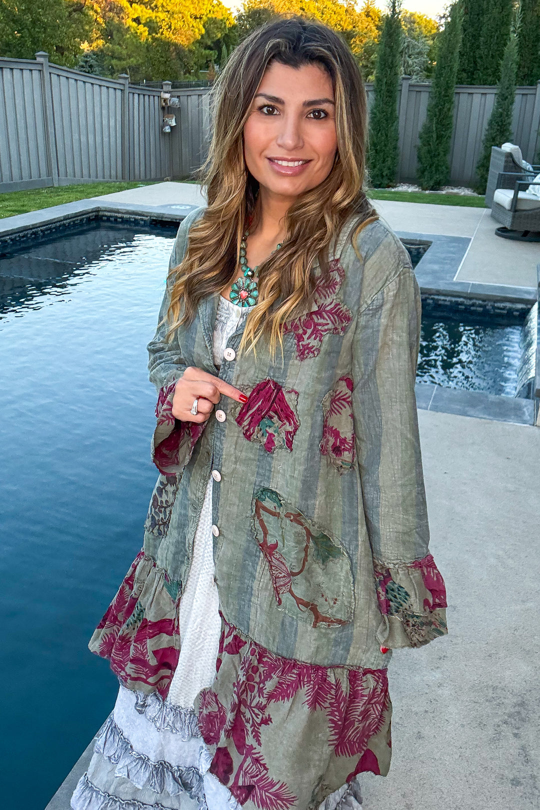 Pale Rosewood Duster - 100% Cotton