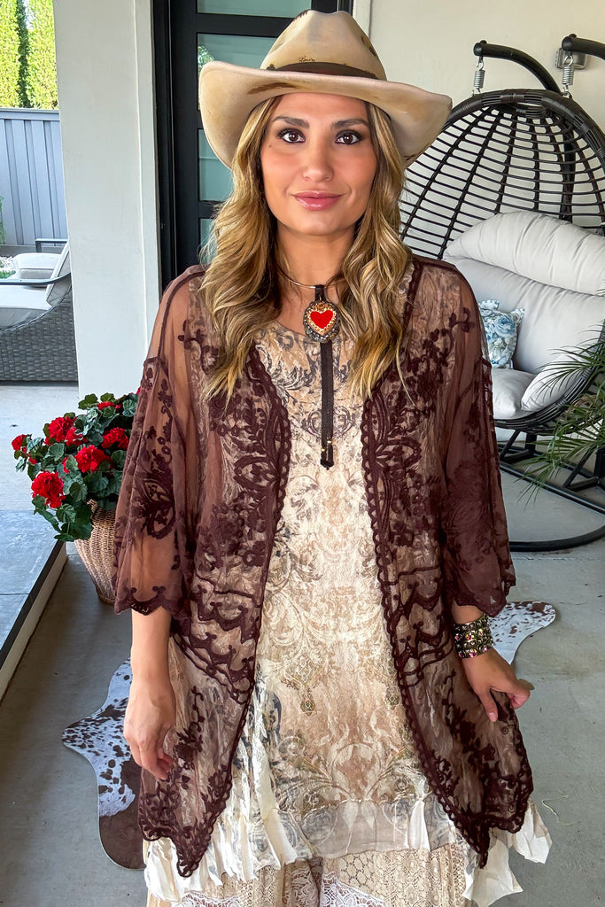 AHB EXCLUSIVE: Finding Perfection Kimono - Solid Brown