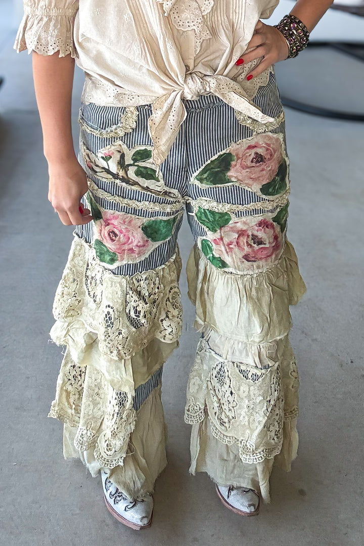 PRE ORDER: Painted Rose Patchwork Boho Pants