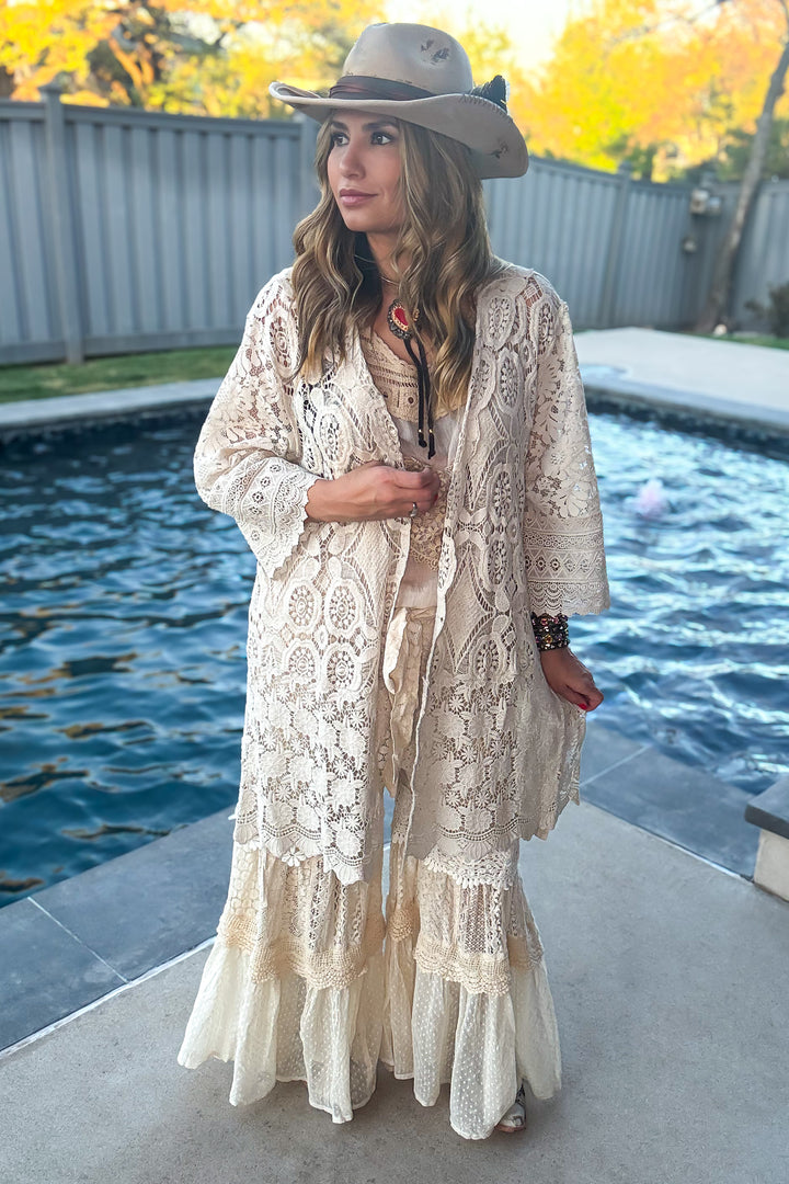 PRE ORDER: Timeless Grace Lace Duster - 100% COTTON - MADE IN USA