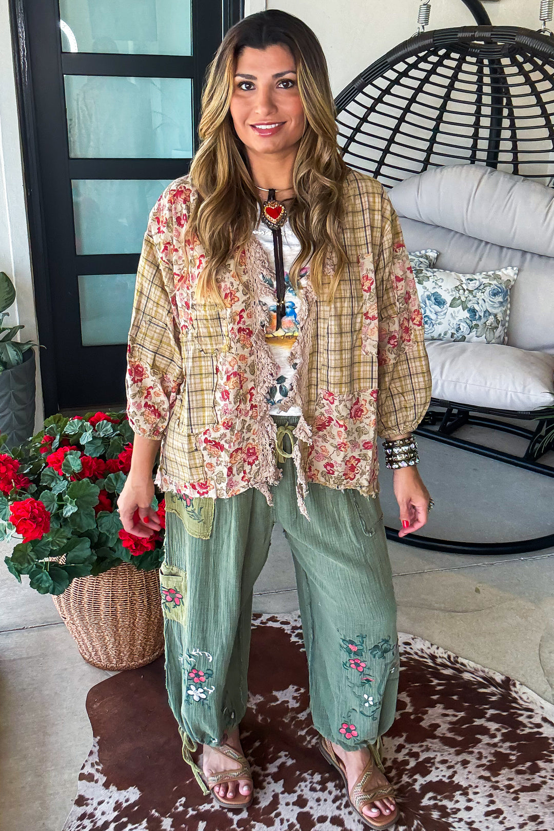 Wildflower Fountain Jacket - 100% Cotton