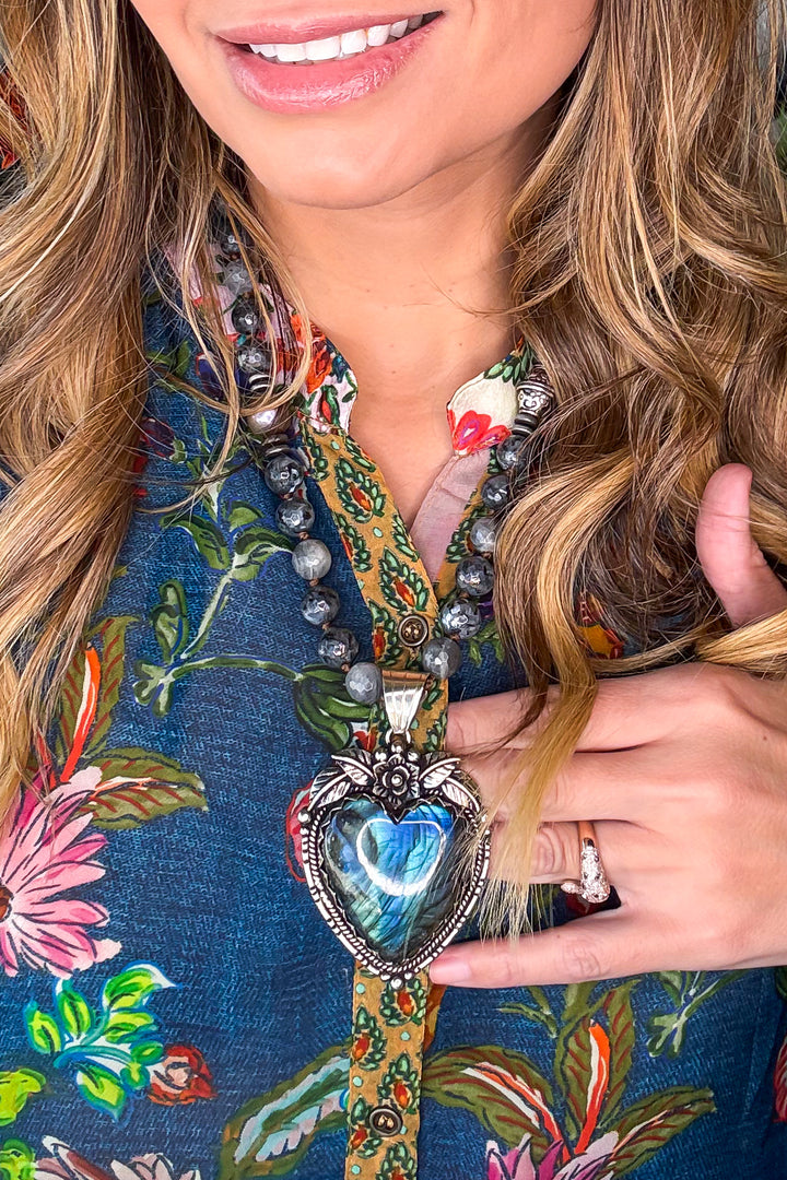 Handmade in Texas Labradorite Necklace