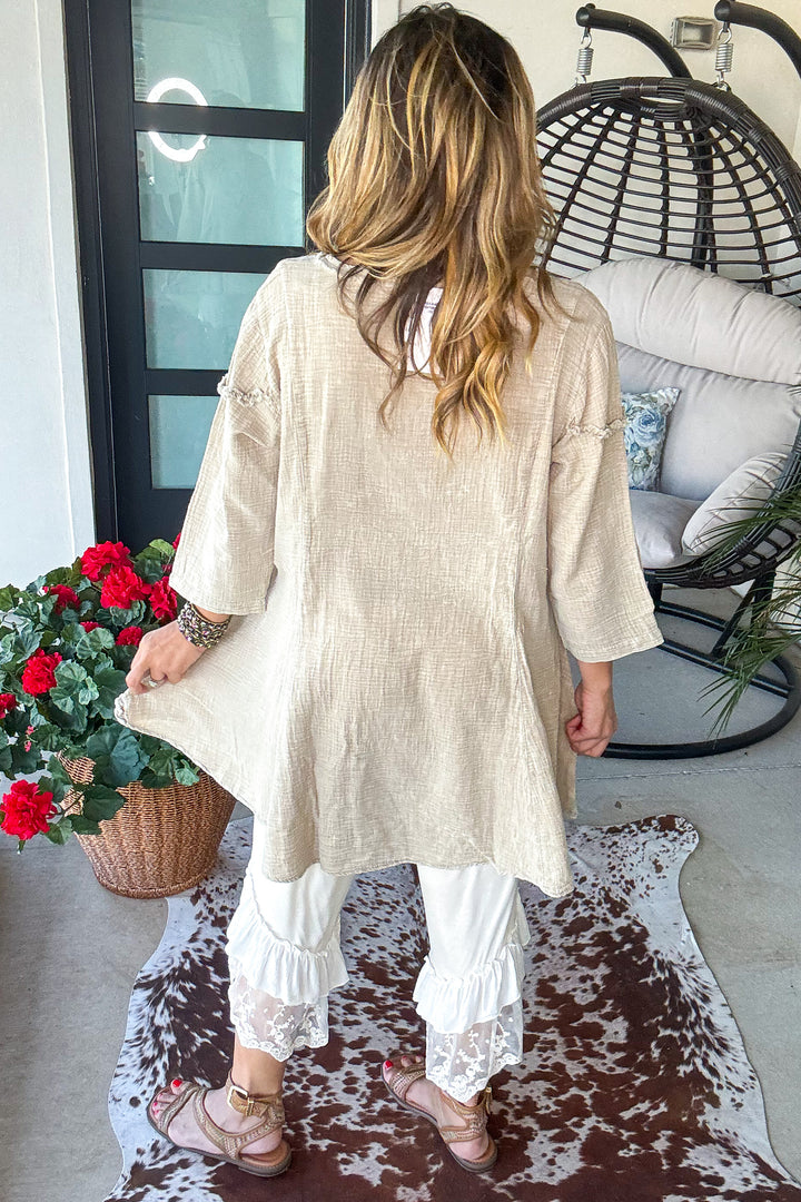 Lacy Layered Bloomers - Beige
