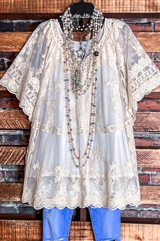 Boho Vibes Oversized Kimono - Blue